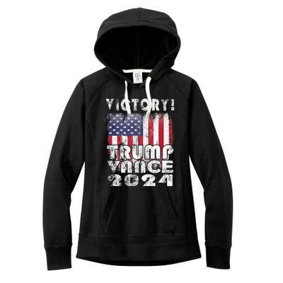 Victory Trump Vance 2024 President Election Celebration Usa Women's Fleece Hoodie