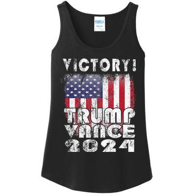 Victory Trump Vance 2024 President Election Celebration Usa Ladies Essential Tank