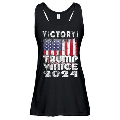 Victory Trump Vance 2024 President Election Celebration Usa Ladies Essential Flowy Tank