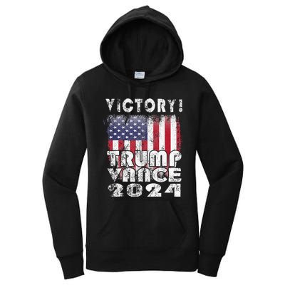 Victory Trump Vance 2024 President Election Celebration Usa Women's Pullover Hoodie