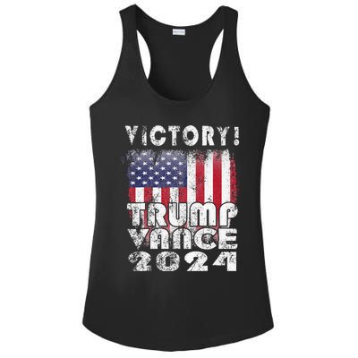 Victory Trump Vance 2024 President Election Celebration Usa Ladies PosiCharge Competitor Racerback Tank