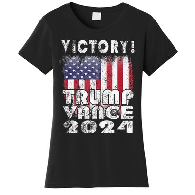 Victory Trump Vance 2024 President Election Celebration Usa Women's T-Shirt