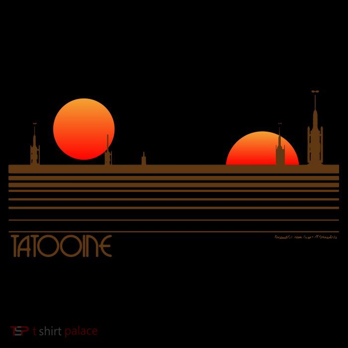 Visit Tatooine Drawstring Bag