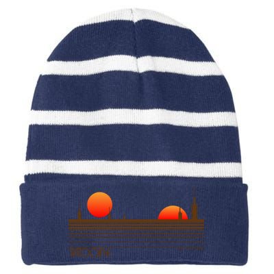 Visit Tatooine Striped Beanie with Solid Band