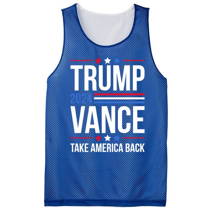 Vintage Trump Vance 2024 For President Trump 2024 Election Gift Mesh Reversible Basketball Jersey Tank