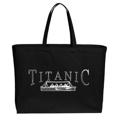 Vintage Titanic Cotton Canvas Jumbo Tote