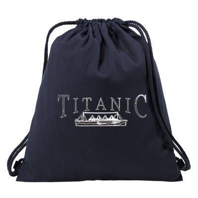 Vintage Titanic Drawstring Bag