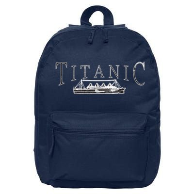 Vintage Titanic 16 in Basic Backpack