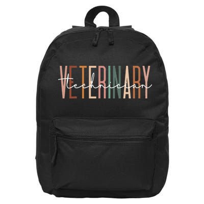 Veterinary Technician Vet Tech Veterinarian Technologist 16 in Basic Backpack