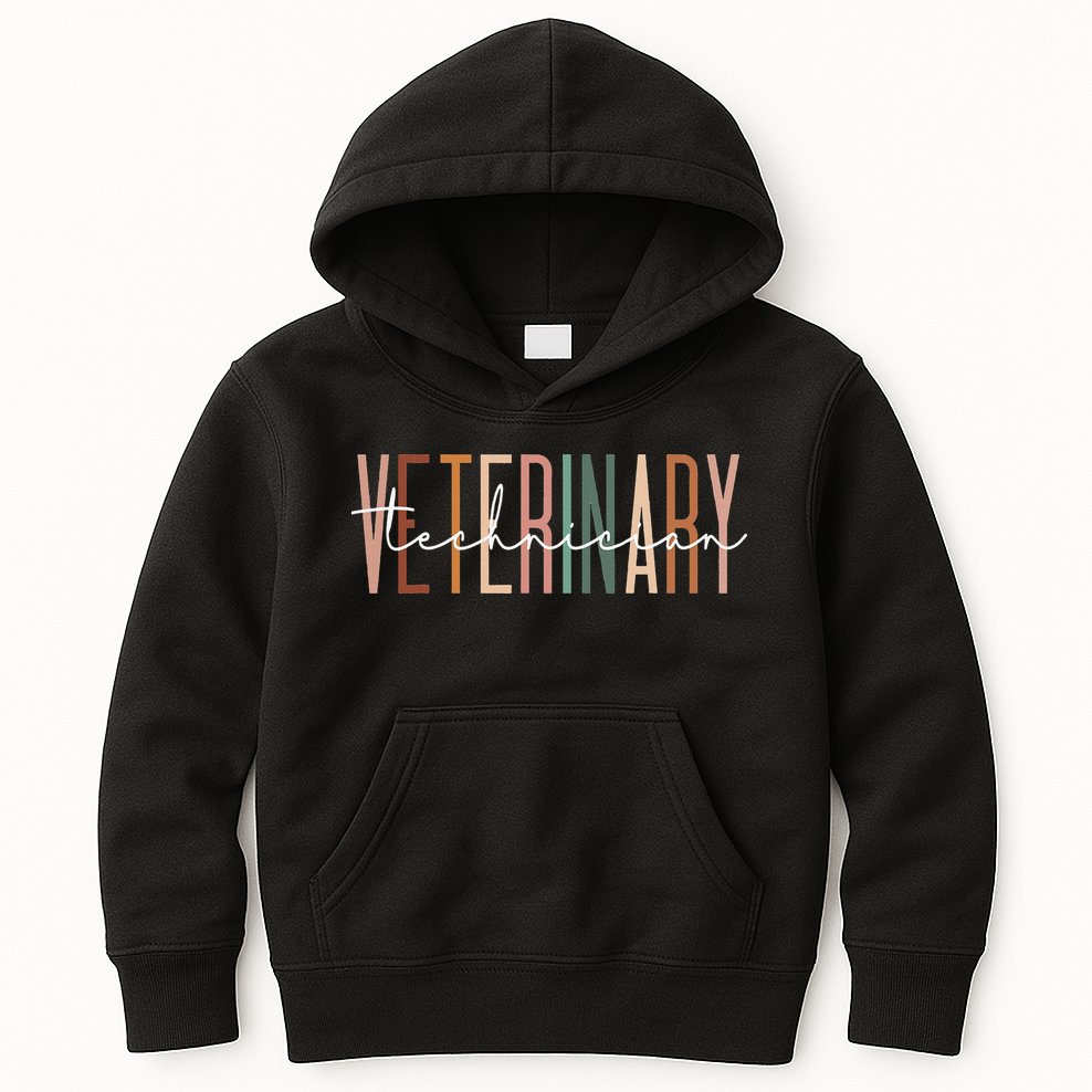 Veterinary Technician Vet Tech Veterinarian Technologist Kids Hoodie