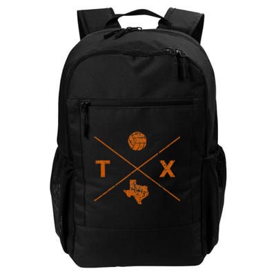 Vintage Texas Volleyball Player Coach Distressed Classic Daily Commute Backpack