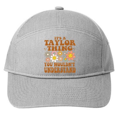 Vintage Taylor Vibes  Nostalgic and Unique 7-Panel Snapback Hat