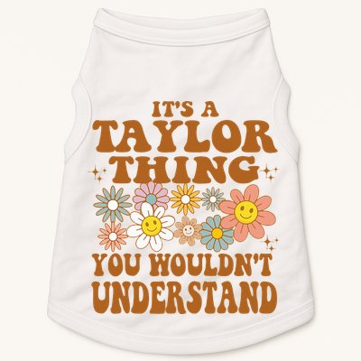 Vintage Taylor Vibes  Nostalgic and Unique Doggie Tank