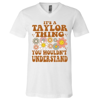 Vintage Taylor Vibes  Nostalgic and Unique V-Neck T-Shirt