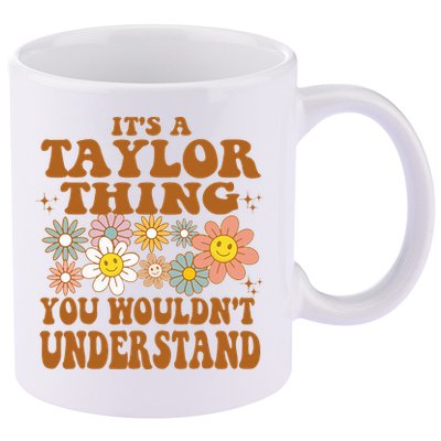 Vintage Taylor Vibes  Nostalgic and Unique 11oz C Handle Ceramic Mug