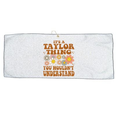 Vintage Taylor Vibes  Nostalgic and Unique Large Microfiber Waffle Golf Towel