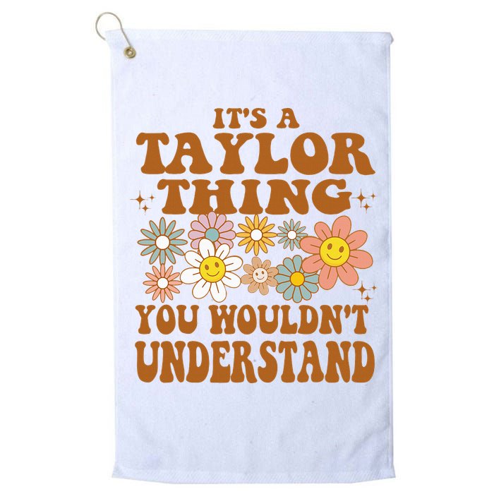 Vintage Taylor Vibes  Nostalgic and Unique Golf Towel