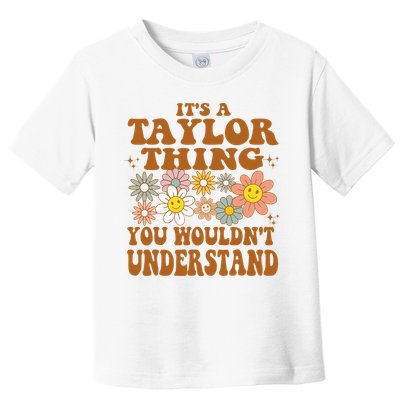 Vintage Taylor Vibes  Nostalgic and Unique Toddler T-Shirt