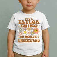 Vintage Taylor Vibes  Nostalgic and Unique Toddler T-Shirt