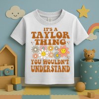 Vintage Taylor Vibes  Nostalgic and Unique Toddler T-Shirt
