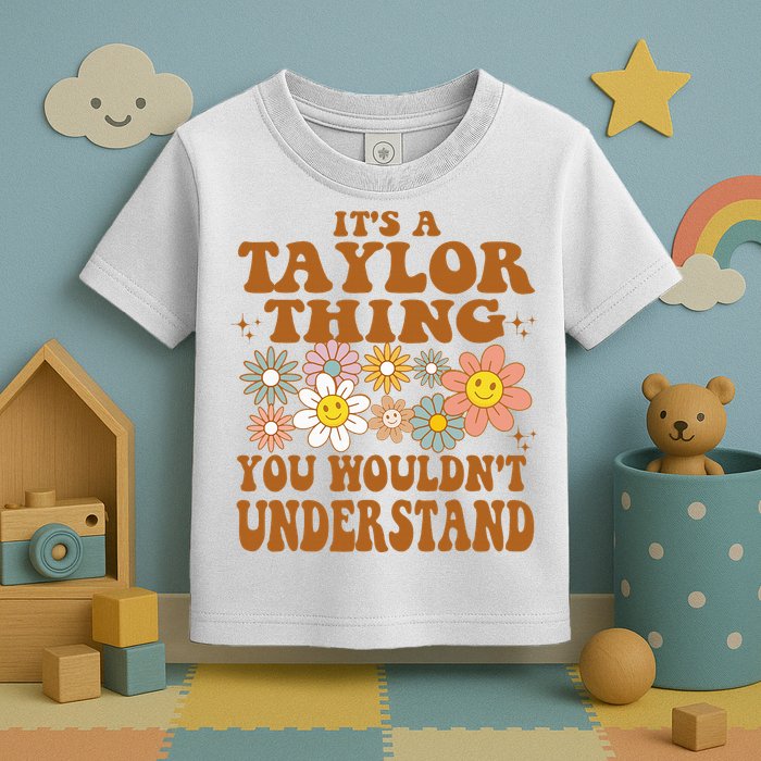 Vintage Taylor Vibes  Nostalgic and Unique Toddler T-Shirt