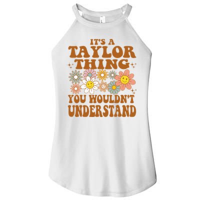 Vintage Taylor Vibes  Nostalgic and Unique Women's Perfect Tri Rocker Tank