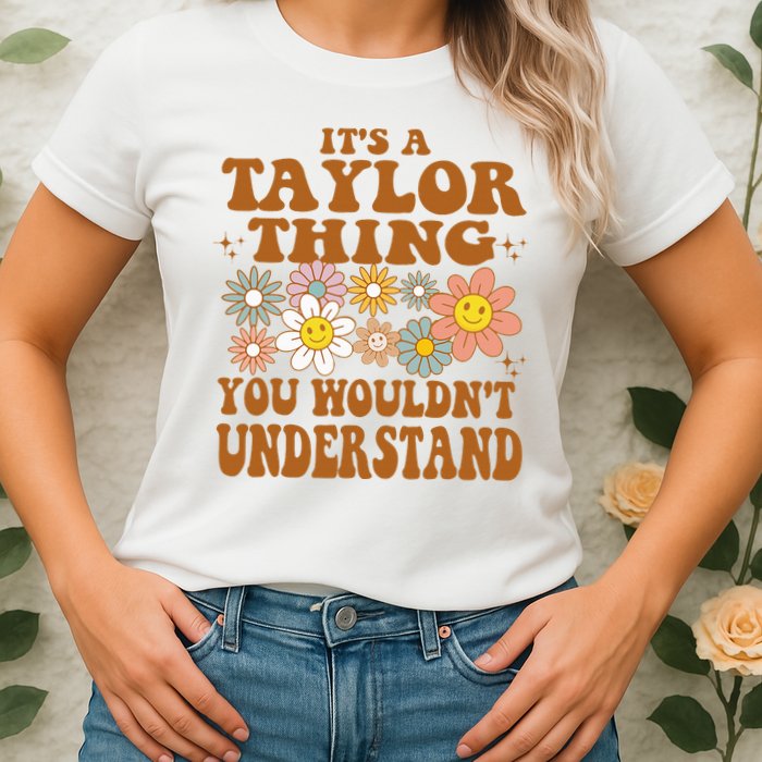 Vintage Taylor Vibes  Nostalgic and Unique Womens T-Shirt