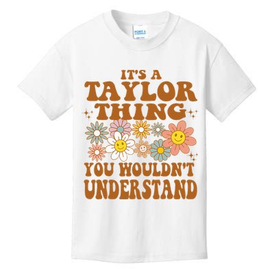 Vintage Taylor Vibes  Nostalgic and Unique Kids T-Shirt