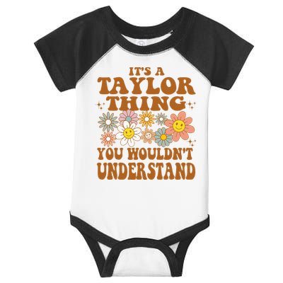 Vintage Taylor Vibes  Nostalgic and Unique Infant Baby Jersey Bodysuit