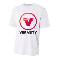 VRA Trading Verasity Solana Crypto Youth Performance Sprint T-Shirt
