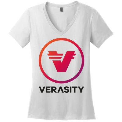 VRA Trading Verasity Solana Crypto Women's V-Neck T-Shirt