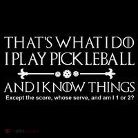 vintage that's what i do i play pickleball and i know things Performance Shirt