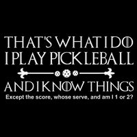 vintage that's what i do i play pickleball and i know things Tall T-Shirt