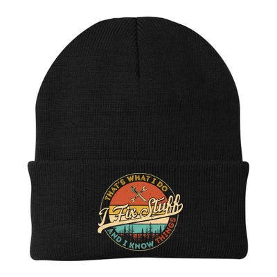 Vintage Thats What I Do I Fix Stuff And I Know Things Beanie