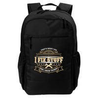 Vintage Thats What I Do I Fix Stuff And I Know Things Backpack