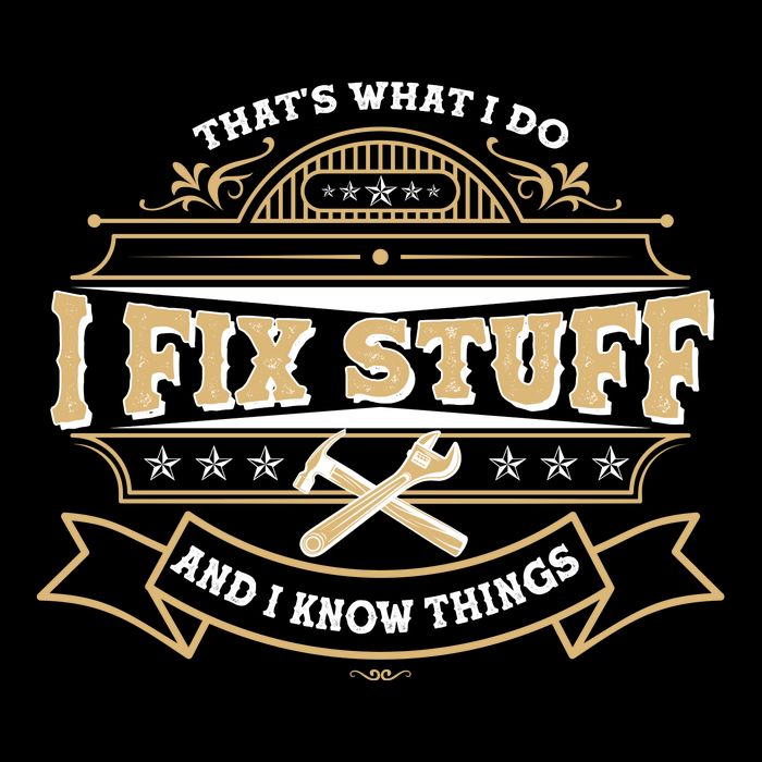 Vintage Thats What I Do I Fix Stuff And I Know Things 7-Panel Snapback Hat