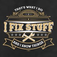 Vintage Thats What I Do I Fix Stuff And I Know Things Trucker Hat