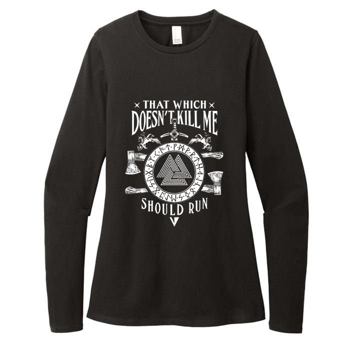 Viking That Which Does Not Kill Me Norse Nordic Womens CVC Long Sleeve Shirt