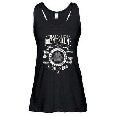 Viking That Which Does Not Kill Me Norse Nordic Ladies Essential Flowy Tank