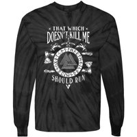 Viking That Which Does Not Kill Me Norse Nordic Tie-Dye Long Sleeve Shirt