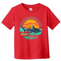 Vintage Tropical Water Life Dangerous Wave Hunter Shark Toddler T-Shirt