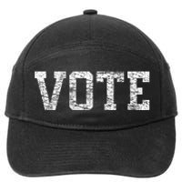 Vote T Women Civic Action 2024 Election Distressed 7-Panel Snapback Hat