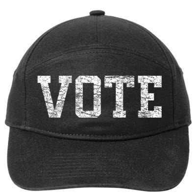 Vote T Women Civic Action 2024 Election Distressed 7-Panel Snapback Hat