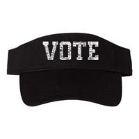 Vote T Women Civic Action 2024 Election Distressed Valucap Bio-Washed Visor