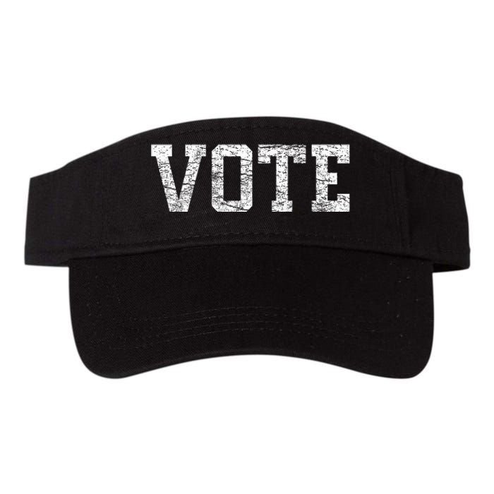 Vote T Women Civic Action 2024 Election Distressed Valucap Bio-Washed Visor