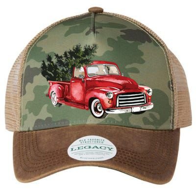 Vintage Truck Wagon Christmas Tree Xmas For Farmer Legacy Tie Dye Trucker Hat