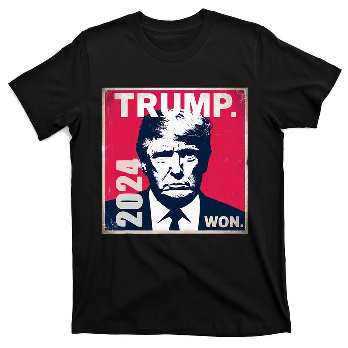 Vintage Trump Won 2024 47th President Inauguration Party T-Shirt