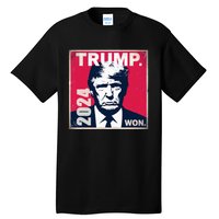 Vintage Trump Won 2024 47th President Inauguration Party Tall T-Shirt