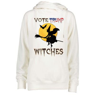 Vote Trump Witches Halloween Womens Funnel Neck Pullover Hood