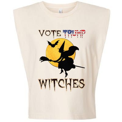 Vote Trump Witches Halloween Garment-Dyed Women's Muscle Tee